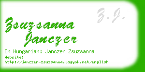 zsuzsanna janczer business card